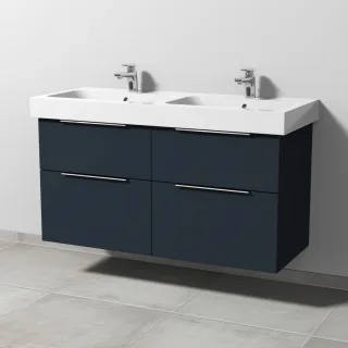 Sanipa 3way Waschtischunterbau zu Geberit iCon Waschtisch mit 4 Auszügen, Marine-Matt UP6561R