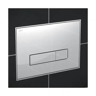 Mepa Orbit Betätigungsplatte 421844 Glas weiß, 2-Mengenspülung