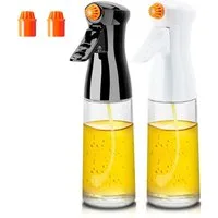 TUWENA Menage-Set 2 Stück Öl Sprühflasche 200ML mit 2 Stück Verbesserte Düse