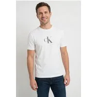 Calvin Klein T-Shirt SS 30S DISTRESS MONOGRAM GRAPHIC Regular fit mit Logodruck