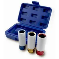Bituxx Stecknuss Felgenschutz Schlagnüsse 17mm 19mm 21mm, Set, 4-St., MS-16491