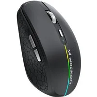 Wozinsky WMGK-1132 Maus (Bluetooth, Funk 2,4 GHz, 125 dpi, Kabellose RGB Maus mit Dualmodus)