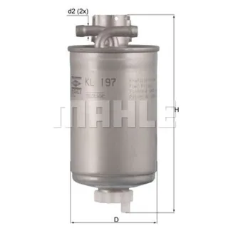 Mahle Kraftstofffilter Audi A2 KL197