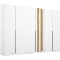 rauch Drehtürenschrank Kleiderschrank Schrank Garderobe Breiten 181/226/271 cm LAMELLA (3 verschiedene Ausstattungen BASIC/CLASSIC/PREMIUM (inkl. SOFT-CLOSE) elegante Lamellen-Auflage in 3D Akustikpaneel Optik MADE IN GERMANY