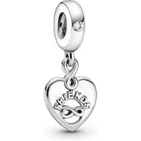 Pandora Bead 799294C01, Silber Charm-Anhänger Freunde für immer Herz