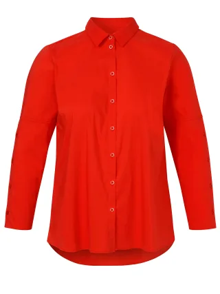 Frapp - Bluse Hemdkragen 1/1 Arm red - Gr. - 52