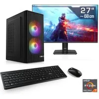 CSL Spectrum V25274 PC-Komplettsystem (27", AMD Ryzen 7 5700X, GeForce RTX 5060, 16 GB RAM, 1000 GB SSD)