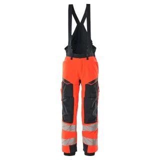 MASCOT Winterhose ACCELERATE SAFE Hi-vis Rot / Schwarzblau XXL - 19090-449-22210-2XL