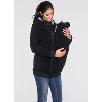 bonprix Umstandsfleecejacke mit herausnehmbarem Baby-Trageeinsatz, mit seitlichen Reißverschlüssen