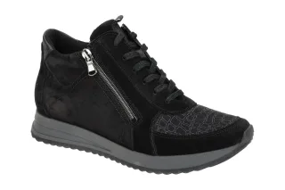 Waldl?ufer 752H80 H-VICKY Damenschuhe Schwarz Orthotritt-Sneaker