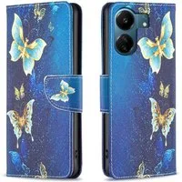 Wigento Handyhülle Für Xiaomi Redmi 13C Kunstleder Handy Tasche Hülle Book Motiv 2 Case