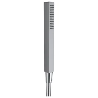 LAUFEN Handbrause CityStick, eckig 22 x 22mm, PDV Edelstahl-Optik Vollmetall Brausestrahl: Rainspray HF939035423000