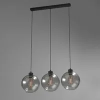 famlights Pendelleuchte famlights, Pendelleuchte Zoe in Graphit E27 3-flammig