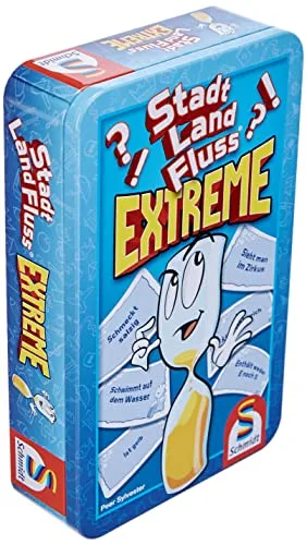 Schmidt Spiele 51294 Stadt Land Fluss Extreme Bring mich mit Spiel in Metalldose