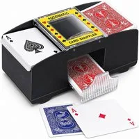 AIBISTAR Spiel Automatischer Kartenmischer für 2 Decks Kartenmischmaschine, Kartenspiel, Kartenspiel, Automatisches Mischen und Manuelles Mischen