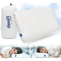 SLEEPI Nackenstützkissen Kids Comfort Kopfkissen, Füllung: Viscoschaum (Memory Foam), Bezug: Tencel®, Rückenschläfer, Seitenschläfer, Bauchschläfer, 60 x 30 x 7cm, ergonomisches Kinderkissen, Kindernackenstützkissen