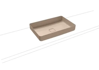 Kaldewei Waschtisch-Schale Miena, Modell 3185 ohne Überlauf 580x380, 909606003030 909606003030