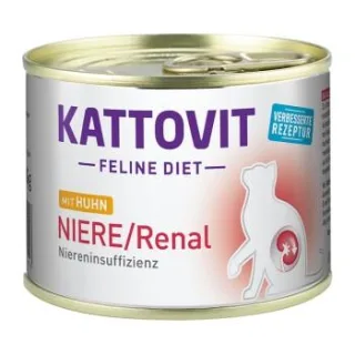 KATTOVIT Feline Diet Nassfutter Katze Niere/Renal Adult Huhn 48x185 g
