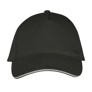 SOLS - "Long Beach" Baseball-Mütze (Dunkelgrau/Hellgrau)