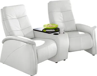 exxpo - sofa fashion 2-Sitzer "Tivoli, Kinosofa, bequem," mit Relaxfunktion, integrierter Tischablage und Stauraumfach