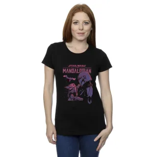 Star Wars - "The Mandalorian Hello Friend" T-Shirt für Damen (Schwarz)