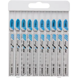 Bosch Stichsägeblatt-Set Basic for Metal, 10-teilig - 2607010631