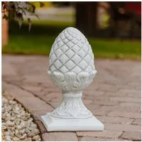 gartendekoparadies.de Gartenfigur Pinienzapfen Steinfigur Zirbelnuss, H. 43 cm, 24 kg, Frostsicher