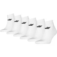 PUMA Sportsocken PUMA Unisex Elements Quarter Socken knöchelhoch 6er Pack (6-Paar, 6er Pack) Logoschriftzug