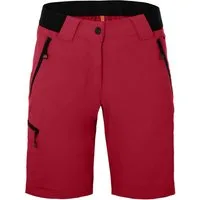 Bergson Outdoorhose VIDAA COMFORT Bermuda Damen Wandershorts, leicht, strapazierfähig, Normalgrößen, rot