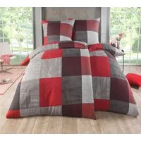 Kuscheli Bettwäsche 2x 135x200 + 2x 80x80 cm atmungsaktiver Bettbezug, moderne Designs, Für Allergiker geeignet, pflegeleicht, angenehm weicher Stoff