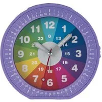 Miraval Quarzwecker Miraval Kinderwecker lila mit Licht & Snooze Mit Lichtfunktion und klappbarem Aufsteller
