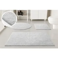 OTTO home Badematte Selenne, Höhe 20 mm, rutschhemmend beschichtet, fußbodenheizungsgeeignet, Baumwolle, rechteckig, Badteppich, getuftet, modern, Uni, antirutsch, flauschig, Baumwolle