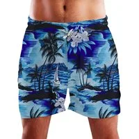 King Kameha Badeshorts Surf Funky Hawaii Bade-Shorts Mesh-Einsatz Verschluss Kordelzug Mit integriertem Mesh-Innenslip für extra Komfort