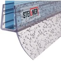 STEIGNER Duschdichtung 30cm Gerade PVC Ersatzdichtung für Dusche, L: 30 cm, (1 Stück Packung, Einzeldichtung), Glasstärke 6/7/ 8 mm Model: UK12
