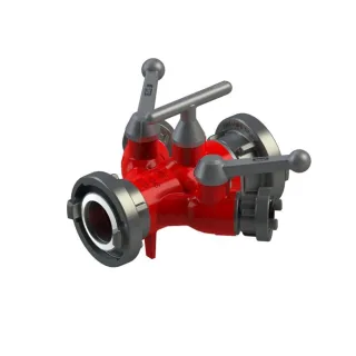 AWG Verteiler C-DCD mit Kugelhahn, DIN 14345, mit Kugelhahnabsperrung , Ausführung:mit Kugelhahnabsperrung, Abmessung L x B x H:225 x 260 x 160mm