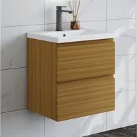 duschspa Waschtisch Waschbecken mit Unterschrank Badschrank Waschplatz Badmöbel Set, Matt, 50-120cm