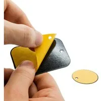 Mobilefox Smartphone-Halterung 2er Set Metall Platten Ersatzteile Universal Magnetisch KFZ Halterung