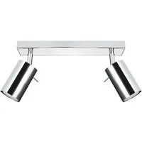 SOLLUX lighting Deckenleuchte Deckenleuchte Ring 2 Chrom, Nicht enthalten
