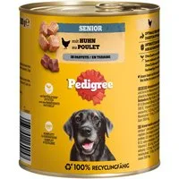 Pedigree PEDIGREE® Dose Senior mit Huhn in Pastete 800g, Nassfutter für: Hunde
