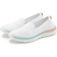 LASCANA Halbschuh, Sneaker, Slip-On-Sneaker, Slipper aus bequemen Textil-Material zum Reinschlüpfen VEGAN