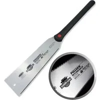 FAMEX Japansäge 5510 Zugsäge Ryoba 240mm (Handsäge, Feinsäge), Made in Japan, 9-17 TPI, Karbonstahl