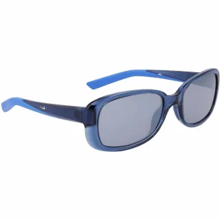 Nike - "Epic Breeze" Oval-Sonnenbrille für Herren/Damen Unisex (Dunkles Marineblau/Silber)