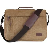 Frentree Laptoptasche Umhängetasche praktische Allrounder, Laptoptasche bis 15.6 Zoll Laptops Notebook Canvas Tasche