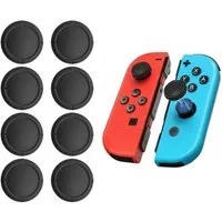 Wigento Handyhülle 8x Rutschfeste Daumen Kappen für Nintendo Switch / Lite / OLED Zubehör, Kompakt, Leicht, Flexibel, Passgenau, Rutschhemmend, Griffig
