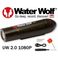 Savage Gear Water Wolf 2.0 1080K Actioncam bis 100m Tiefe Angeln Unterwasserkamera Unterwasser-Camcorder (Full HD, Lieferumfang: 1 Unterwasserkamera, Ladekabel & Zubehör zur Montage, Hervorragende Leistung bei schlechten Lichtverhältnissen)