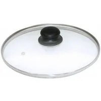 axentia Topfdeckel Glasdeckel, mit Edelstahlrand, Ø 24 cm 222223, (1-tlg)