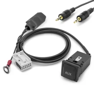 AUX In Einbau Adapter Auto Radio für Skoda Nexus Columbus Stream Cruise Rhapsody