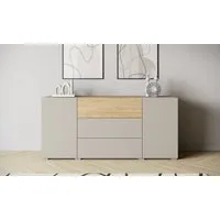 Home affaire Sideboard BERLIN, Moderne grifflose Kommode Breite 150 cm, 4 Schubkästen/ 2 Türen