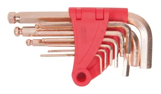 KS Tools BRONZEplus Innensechskant-Winkelstiftschlüssel-Satz, 8-tlgKugelkopf - 963.1517