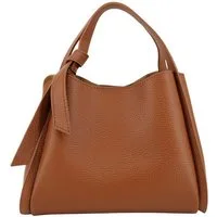 BRISE TASCHE Schultertasche Brise Echtleder Schultertasche in Beige – Mit Henkel & Crossbody Gurt (1-teilig, Tasche inkl. Schulterriemen), Abnehmbarer & verstellbarer Schulterriemen, Magnetverschluss